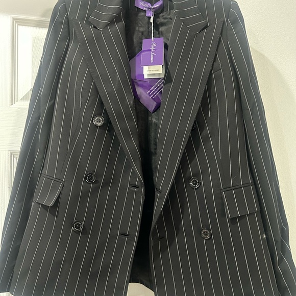 Ralph Lauren Purple Label Pants - Ralph Lauren Purple Label Charcoal Pinstripe Pantsuit